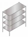 S/S Solid Rack W/. 4 TIers