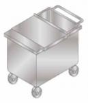   S/S Mobile Floor Bin