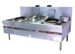 Double Unit Wok Range with 2 Rear Pot & Blower