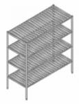 S/S Slotted Rack W/. 4 Tiers